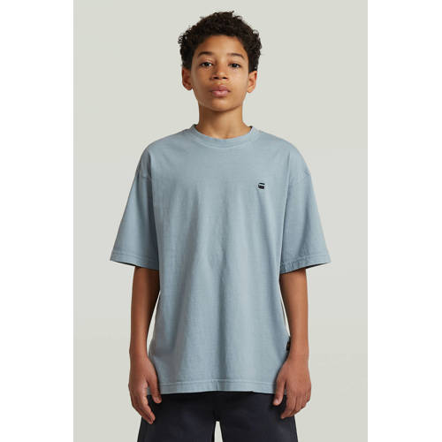 G-STAR T-shirt met backprint lichtblauw Jongens Katoen Ronde hals Backprint - maat 152 afbeelding