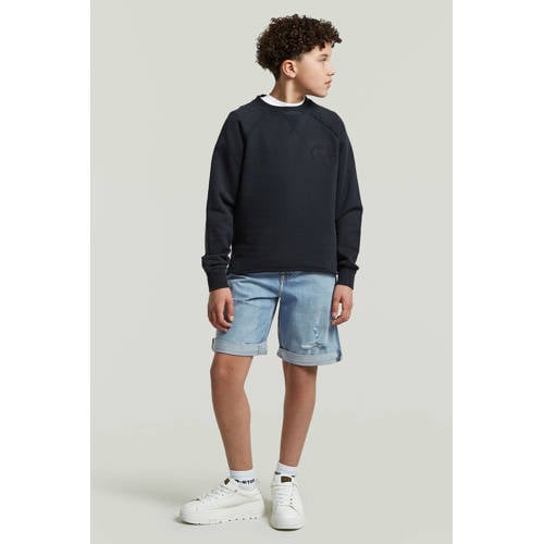G-STAR denim regular waist short light blue denim Denim short Blauw Effen - maat 176 afbeelding