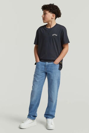 straight leg jeans light blue denim