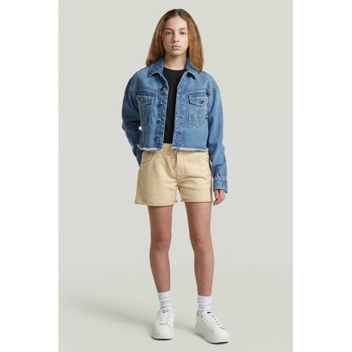 G-STAR sweatshort beige Korte broek Effen - maat 140 afbeelding