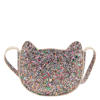 Mango Kids crossbody tas met pailletten roze