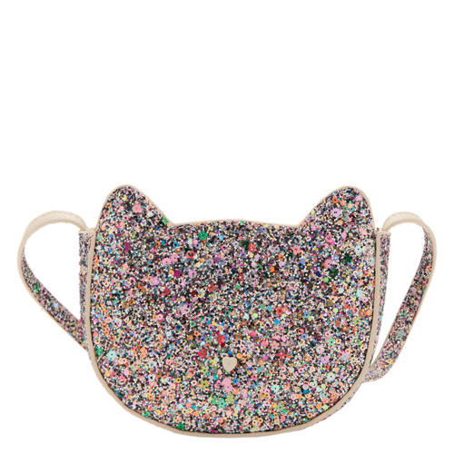 Mango Kids crossbody tas met pailletten roze Meisjes Acryl Meerkleurig afbeelding