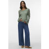 MAMALICIOUS straight regular waist zwangerschaps casual broek medium blue denim