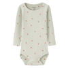 NAME IT BABY romper met bloemenprint ecru