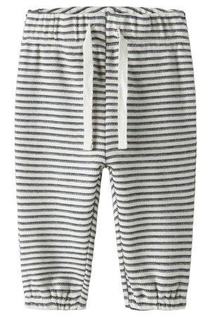 regular gestreepte casual broek donkerblauw