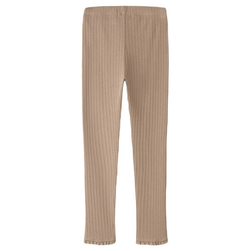 LIL' ATELIER MINI slim legging bruin Meisjes Viscose Effen - maat 116 afbeelding