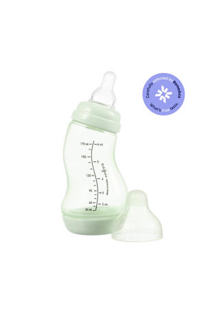 Natural S-Babyfles - 170 ml - Lichtgroen - Anti Colic