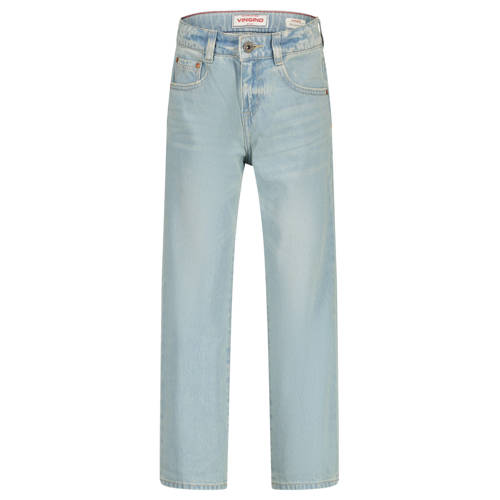 Vingino Gino loose fit jeans light blue denim Blauw Effen - maat 164 afbeelding