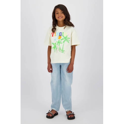 Vingino T-shirt wit Meisjes Katoen Choker Printopdruk - maat 152 afbeelding