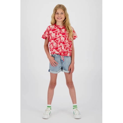 Vingino denim relaxed short light blue denim Korte broek Blauw Effen - maat 170 afbeelding