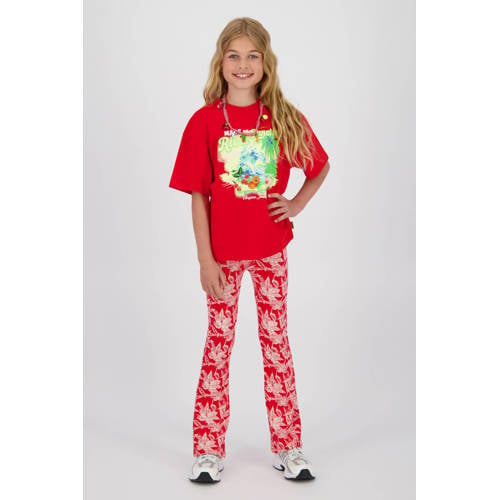 Vingino T-shirt rood Meisjes Katoen Choker Printopdruk - maat 164 afbeelding