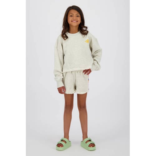 Vingino relaxed sweatshort grijs melange Korte broek Effen - maat 176 afbeelding