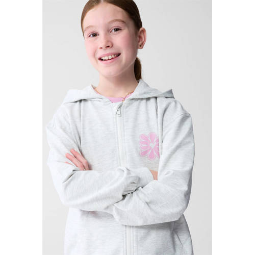 Shoeby sweatvest grijs Effen - maat 122/128 | Vest van Shoeby afbeelding