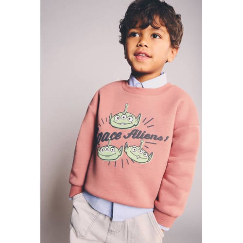 Mango Kids sweater oranje Printopdruk - maat 104 | Sweater van Mango Kids afbeelding