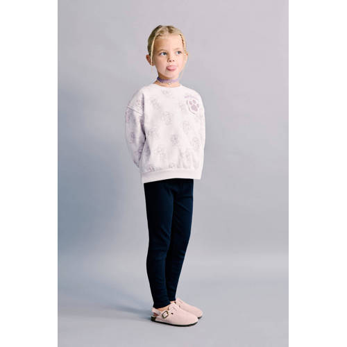 Mango Kids sweater lila Paars All over print - maat 110 afbeelding