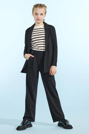 wide leg casual broek zwart