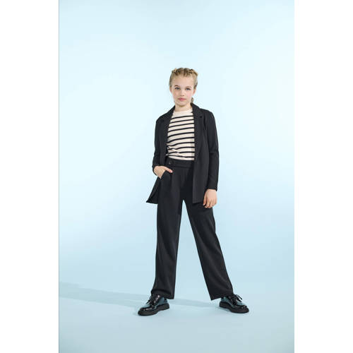 KIDS ONLY GIRL wide leg casual broek zwart Meisjes Polyester Effen - maat 140 afbeelding