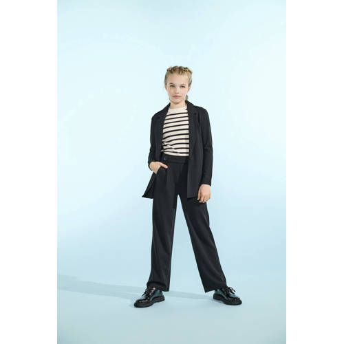 KIDS ONLY GIRL blazer zwart Meisjes Stretchkatoen Reverskraag Effen - maat 134 afbeelding
