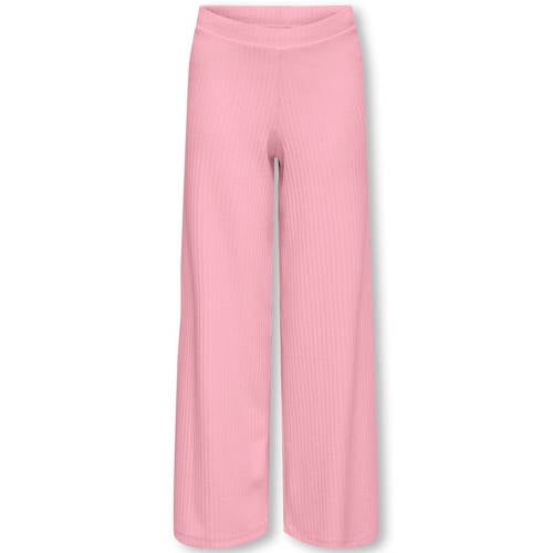 KIDS ONLY GIRL wide leg casual broek roze Meisjes Polyester Effen - maat 140 afbeelding