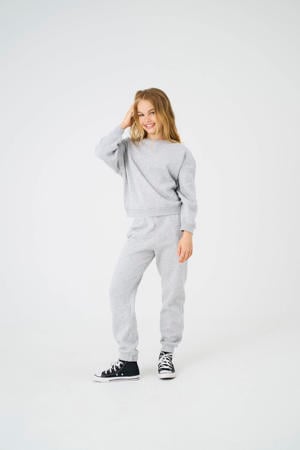 regular casual broek grijs melange