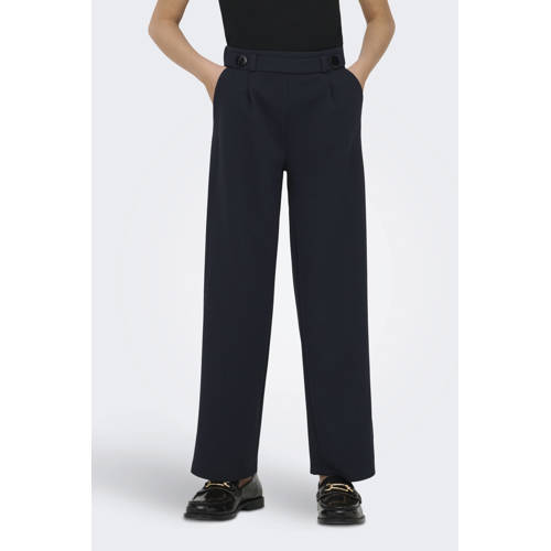 KIDS ONLY GIRL wide leg casual broek donkerblauw Meisjes Polyester Effen - maat 152 afbeelding