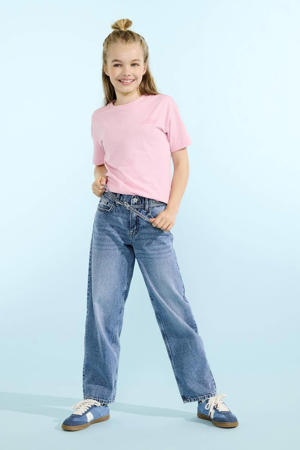 straight leg jeans light blue denim