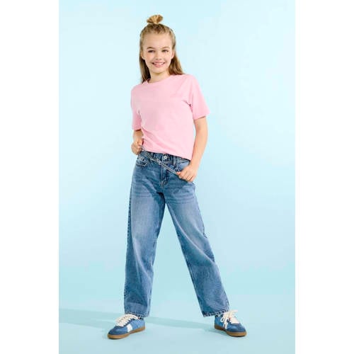 KIDS ONLY GIRL straight leg jeans light blue denim Blauw Meisjes Katoen - maat 164 afbeelding