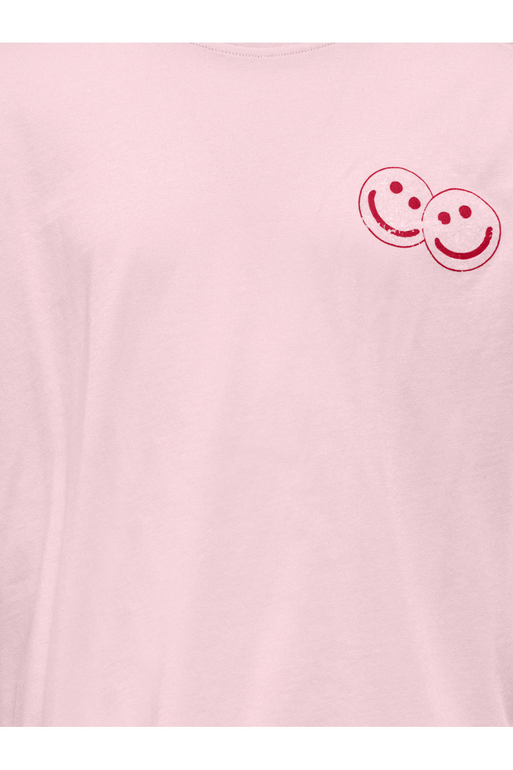 Roze meisjes KIDS ONLY GIRL T-shirt van katoen met backprint, korte mouwen en ronde hals