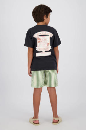 T-shirt met backprint zwart