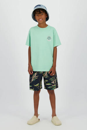 regular waist sweatshort zwart
