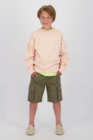 regular waist cargo short groen