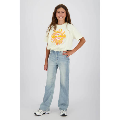 Vingino T-shirt wit Meisjes Katoen Ronde hals Printopdruk - maat 176 afbeelding