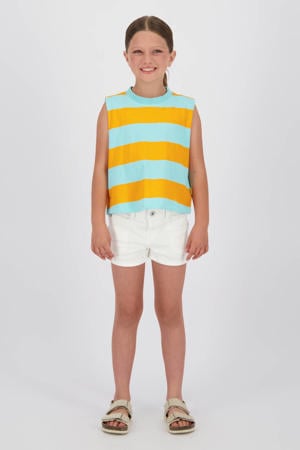 denim regular high waist short wit