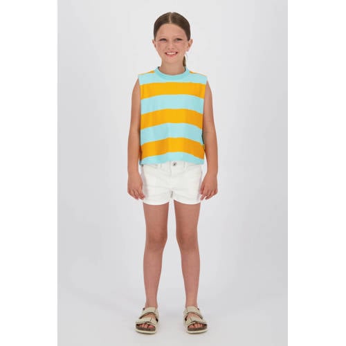 Vingino denim regular high waist short wit Korte broek Effen - maat 170 afbeelding