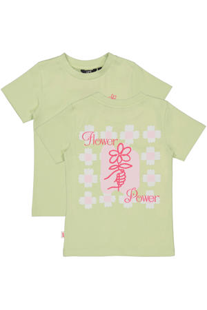 T-shirt met backprint groen