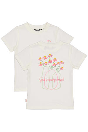 T-shirt met backprint wit