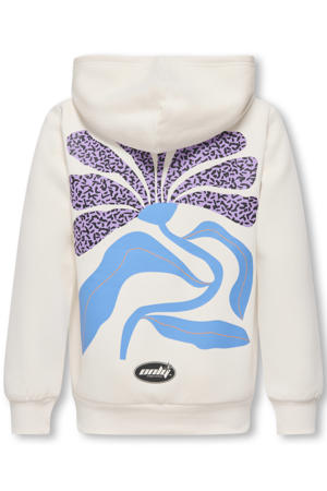 hoodie met backprint offwhite