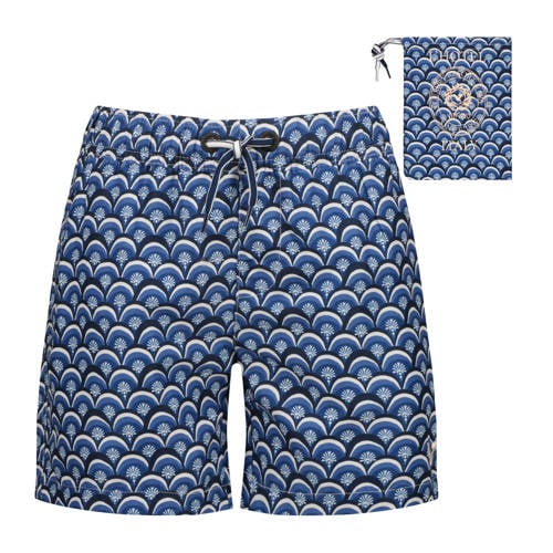 Vingino zwemshort met all over print blauw Jongens Polyester All over print - maat 164 afbeelding