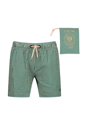zwemshort gestreept groen