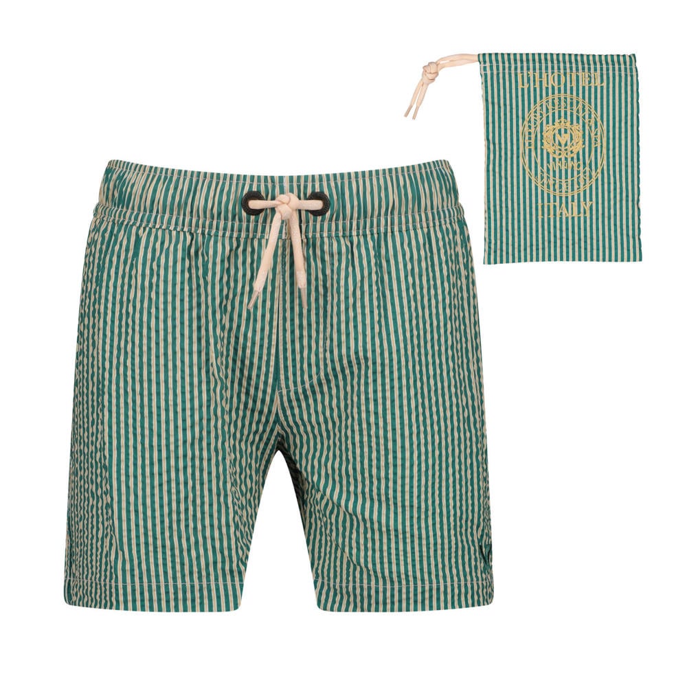 Vingino zwemshort gestreept groen