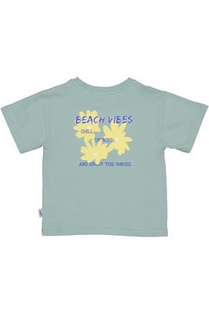 T-shirt met backprint groen