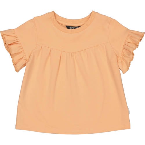 QPI Mini T-shirt roze Meisjes Katoen Ronde hals Effen - maat 80 afbeelding