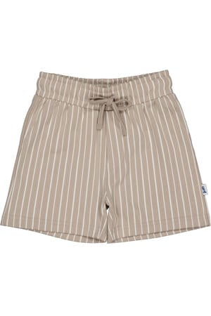 regular gestreepte casual short zand