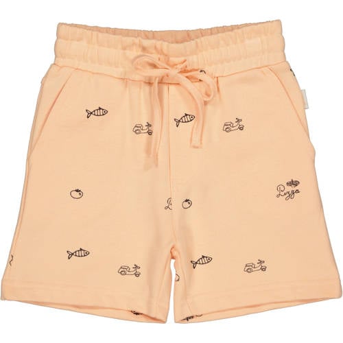 QPI Mini regular waist sweatshort oranje Korte broek All over print - maat 86 afbeelding