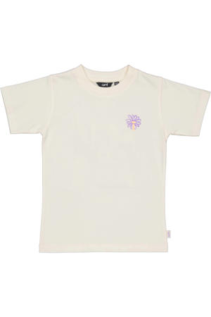 T-shirt met backprint ecru