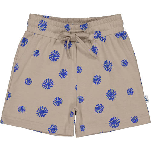 QPI Mini regular sweatshort beige Korte broek Jongens Katoen All over print - maat 86 afbeelding