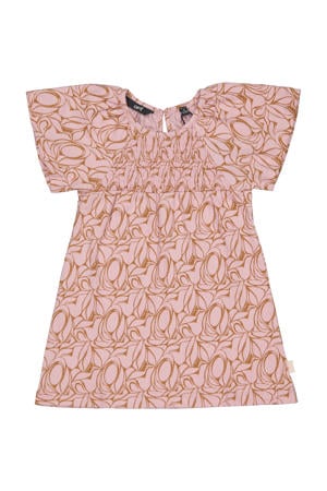 midi jurk roze