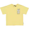 QPI Mini T-shirt met backprint geel