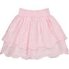 QPI korte rok strokenrok broderie roze