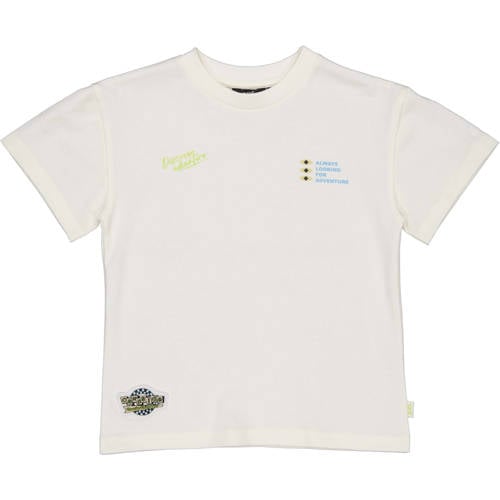 QPI T-shirt wit Jongens Katoen Ronde hals Printopdruk - maat 104 afbeelding